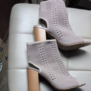 Fergalicious Taupe Cut-Out Heels